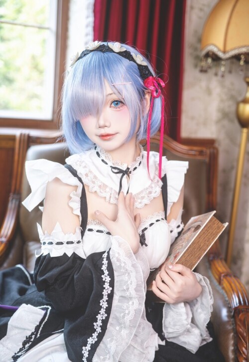 SASA小麋鹿 - 蕾姆cos 预览展示图 6