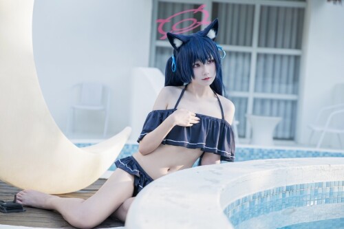 lunana - 黑见芹香 泳装 预览展示图 3