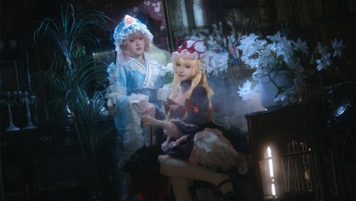 花柒Hana - 八云紫+西行寺幽幽子 (&肃雨雨雨) 预览展示图 2