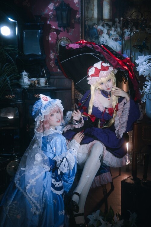 花柒Hana - 八云紫+西行寺幽幽子 (&肃雨雨雨) 预览展示图 5