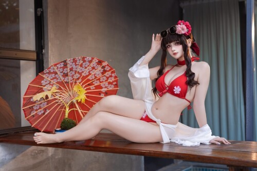 屿鱼 – 樱花泳装 [80P-979MB]
