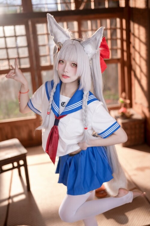 九柒喵 - 碧蓝航线 朝凪JK 预览展示图 4