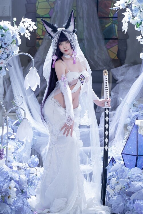 清水由乃 - 碧蓝航线 武藏 紫藤花 预览展示图 4