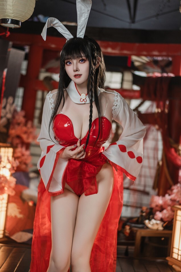 Natsuko夏夏子 - 碧蓝航线 大山巫女兔 [70P-424MB]