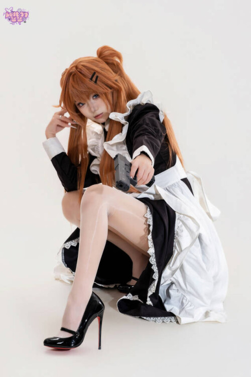 柒柒要乖额 - EVA 明日香女仆 预览展示图 4