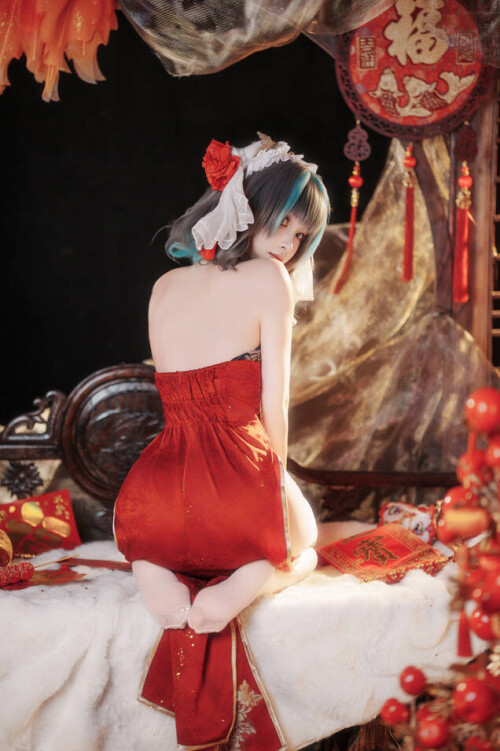 Bangni邦尼 - 碧蓝航线 柴郡新春旗袍 预览展示图 6