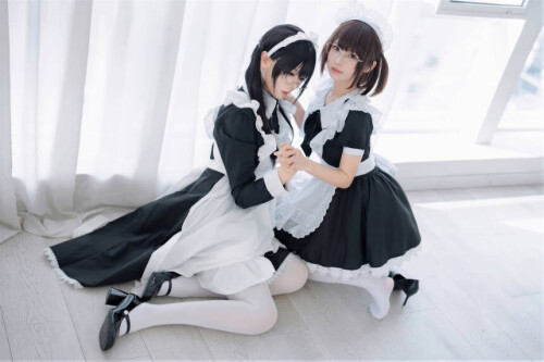 轩萧学姐&雪香川SUI - 双人女仆 预览展示图 2