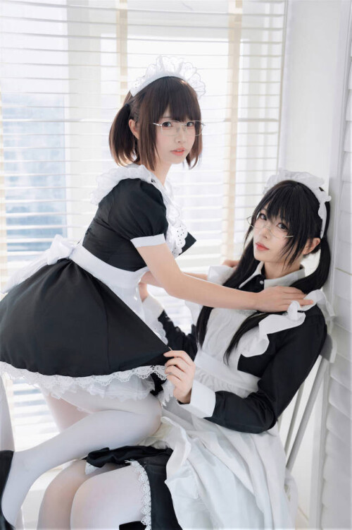 轩萧学姐&雪香川SUI - 双人女仆 预览展示图 5
