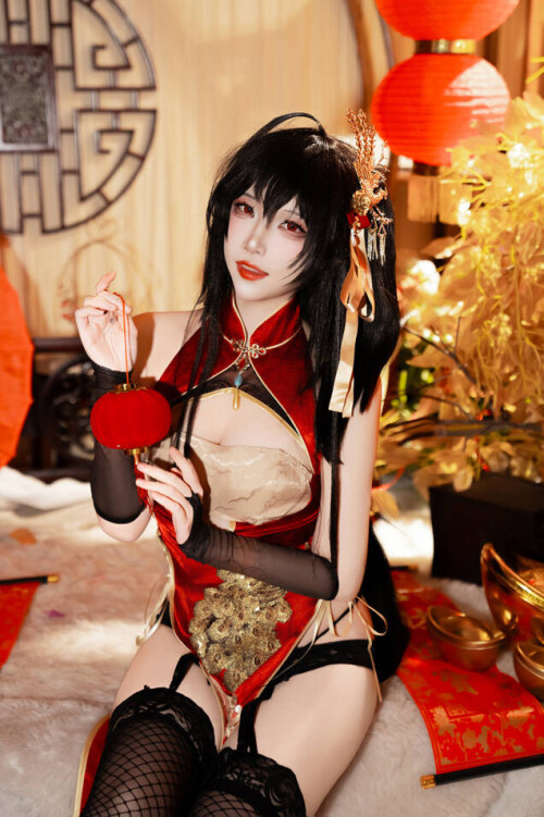 二佐Nisa - 碧蓝航线 大凤 旗袍 预览展示图 6