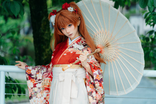 蠢沫沫 - EVA 明日香 和服 预览展示图 3