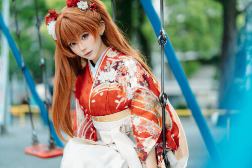 蠢沫沫 - EVA 明日香 和服 预览展示图 2