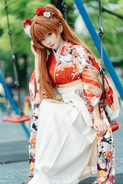 蠢沫沫 - EVA 明日香 和服 预览展示图 5
