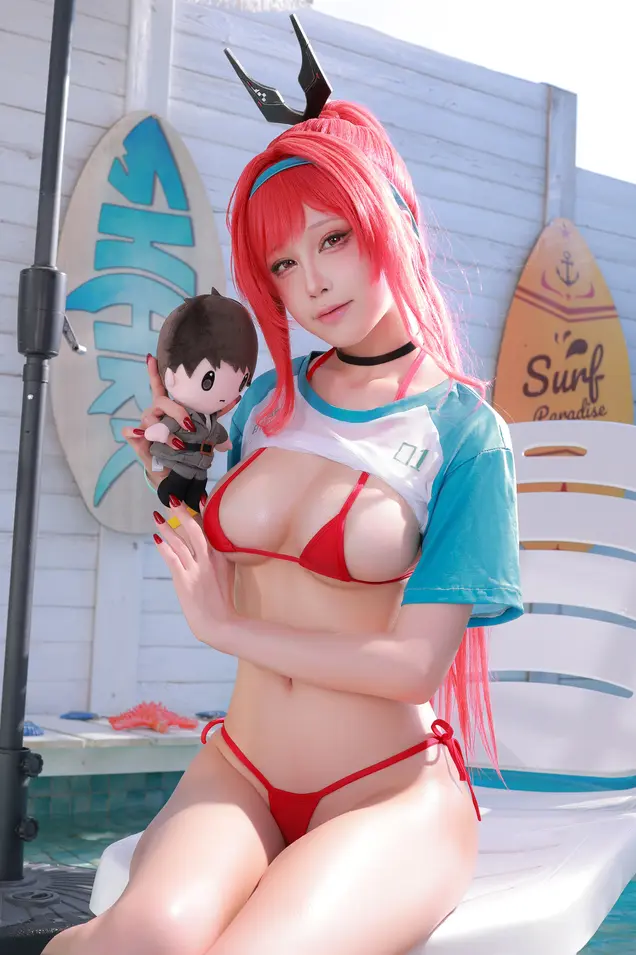 水淼aqua - NIKKE 胜利女神 拉毗小红帽泳装 预览展示图 3