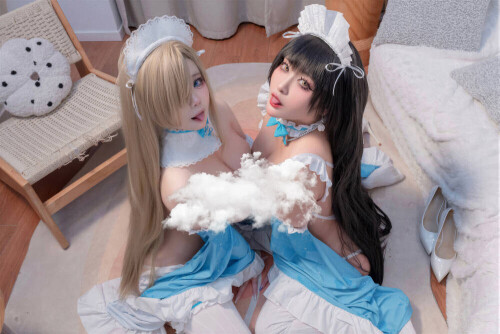 洛璃 LoLiSAMA&氢氧化钡 (宝钡Bei) – 双人女仆 [129P-1.56GB]