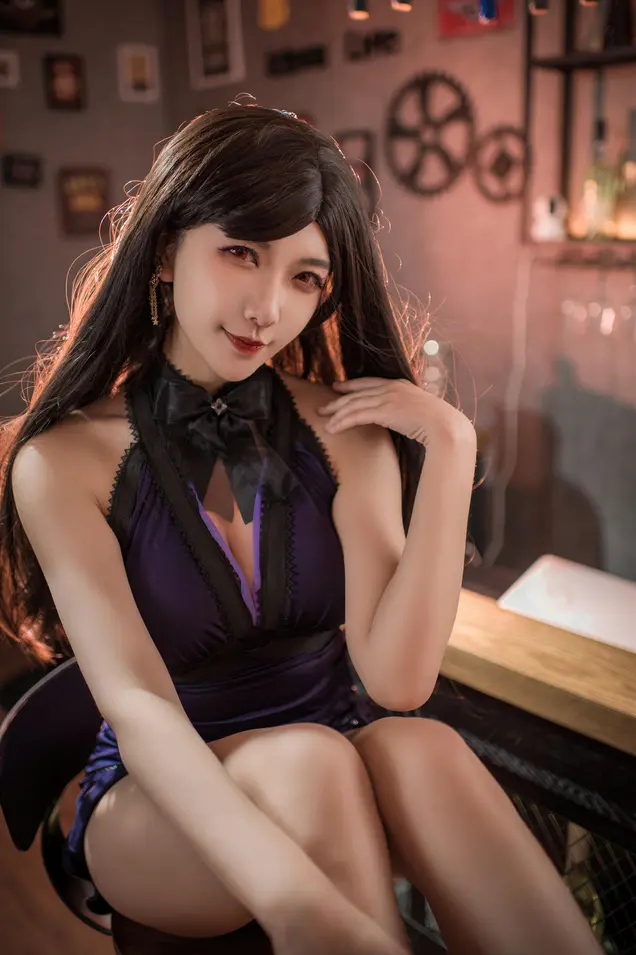 源纱希喵喵喵 - 最终幻想 蒂法礼服 预览展示图 4