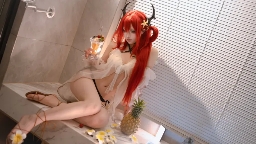 Tsuki_月隐 - 罗德岛夏日特辑+42泳装+白金泳装+动态图片 预览展示图 2