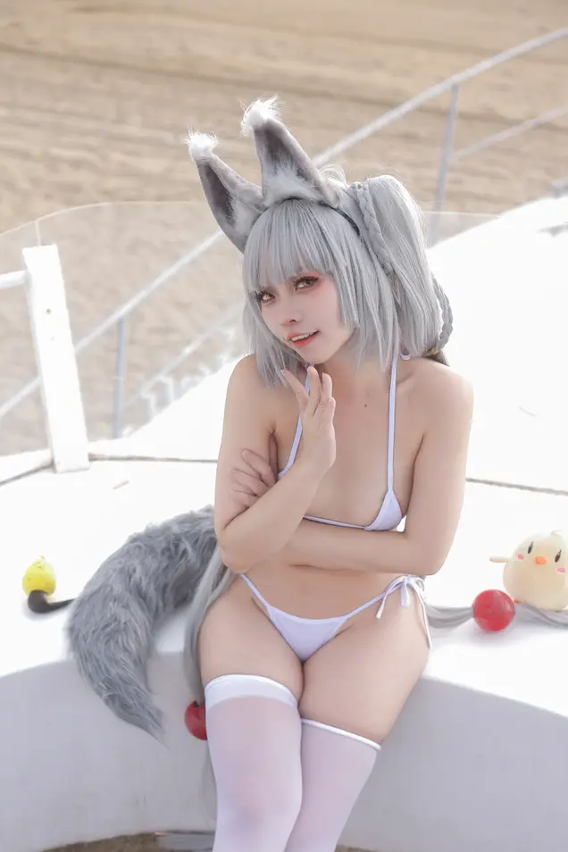 G44不会受伤 - 碧蓝航线 朝凪 泳装 预览展示图 4