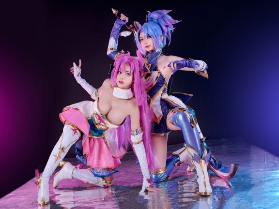 ZinieQ&PingPing – Akali x Kai’Sa Star Guardians (League of Legends) [53P13V-1.02GB]